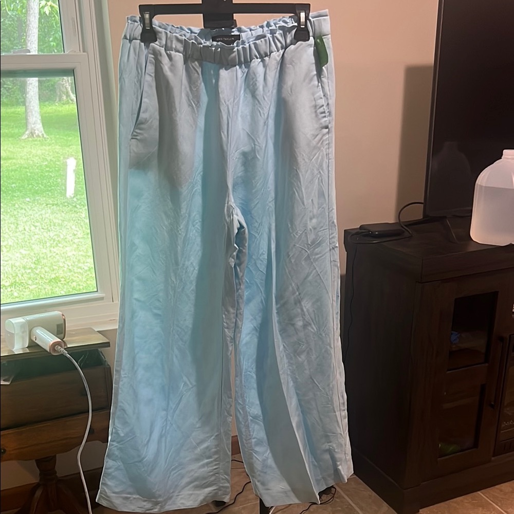Ann Taylor Light Blue Wide Leg Pants